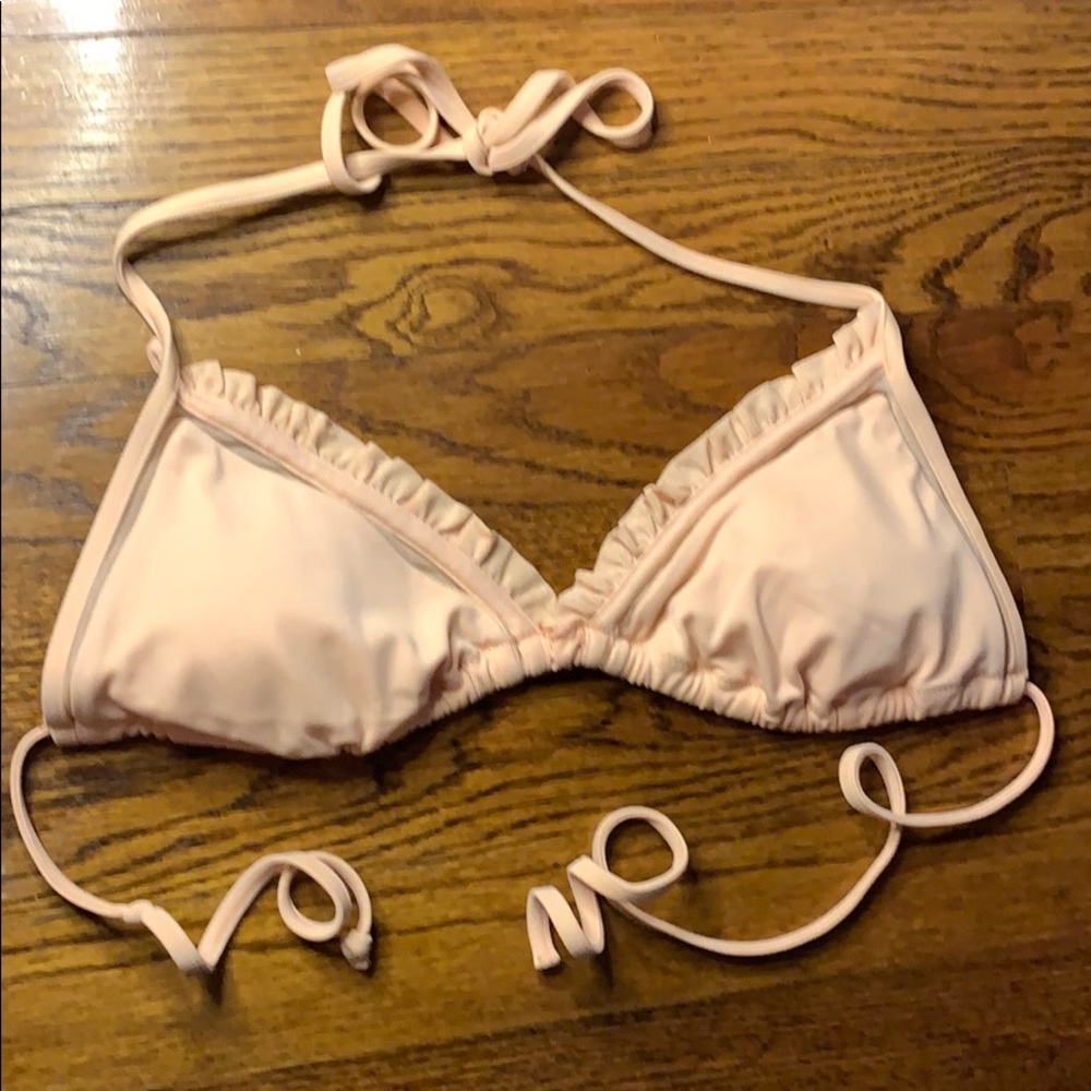 Lightly worn padded peach VS bikini top